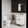 Тумба VITRA SENTO с раковиной, с 2 ящиками, 80 см, с LED подсветкой, цвет матовый белый ( ножки 61069 заказываются отдельно ) 60824